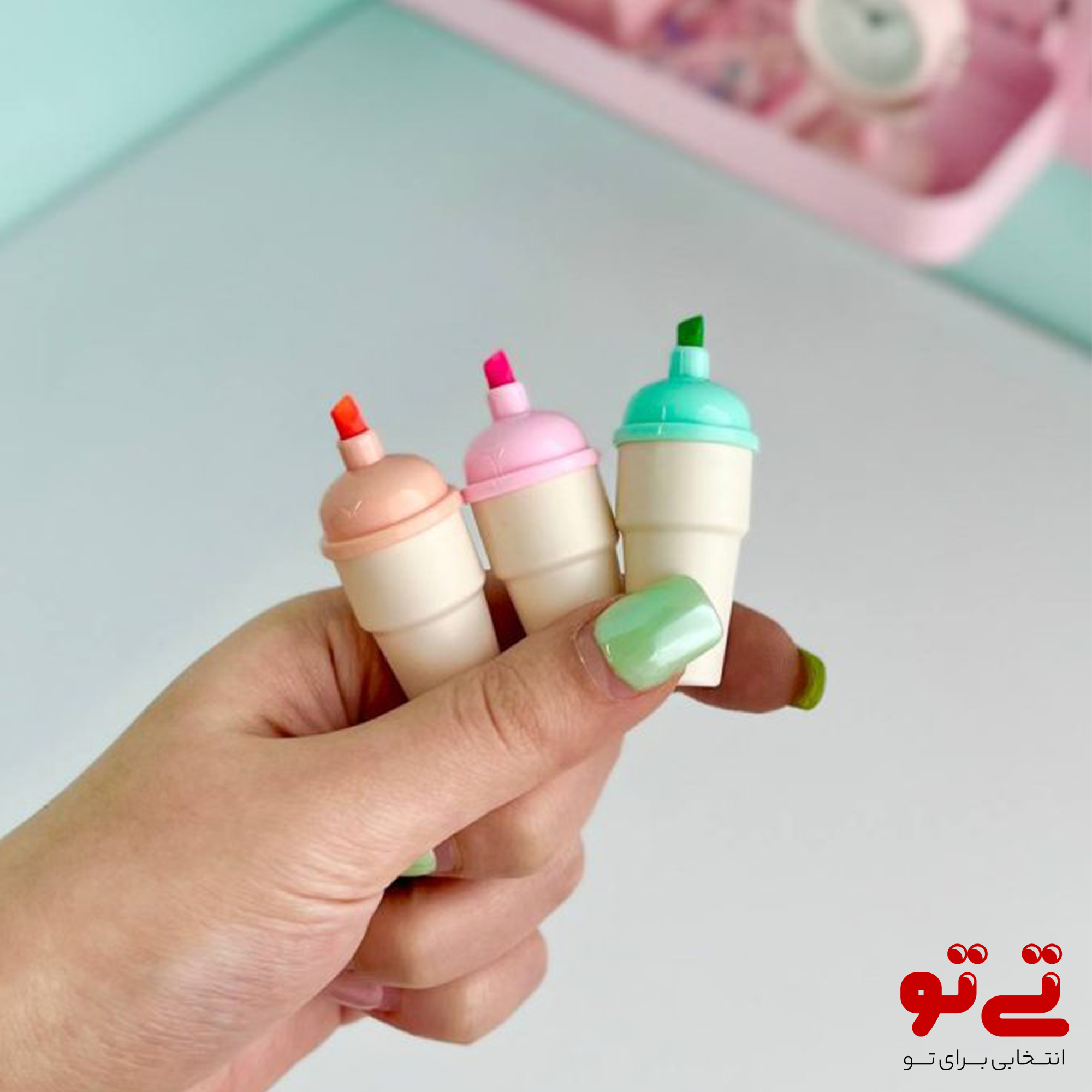 ماژیک هایلایتر طرح کاکتوس مدل2528